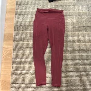 Lululemon High-Waisted Pink Leggings